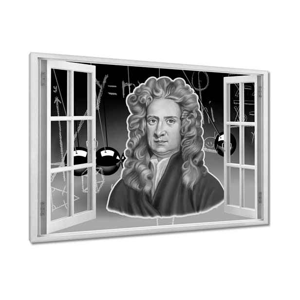 Obrazy 90x60 Isaac Newton