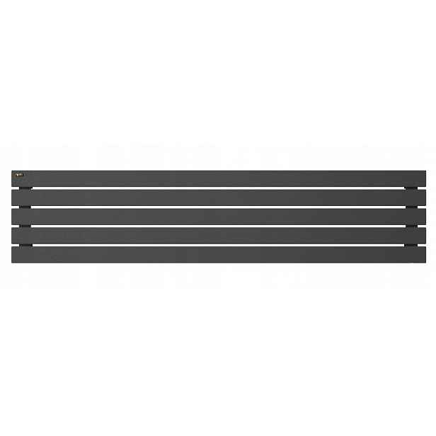 Dekorativní horizontální radiátor Lotus 38x140 antracit, boční připojení 50 mm