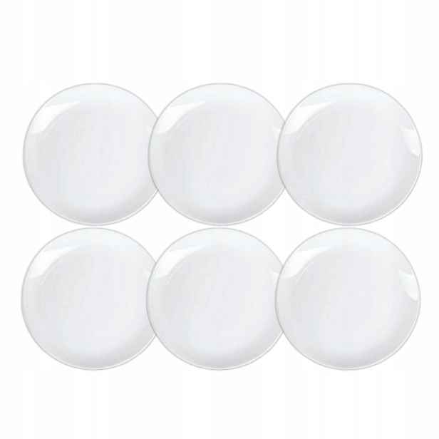 Dezertní talíř kulatý 20 cm Wilmax z bílého porcelánu, sada 6 ks