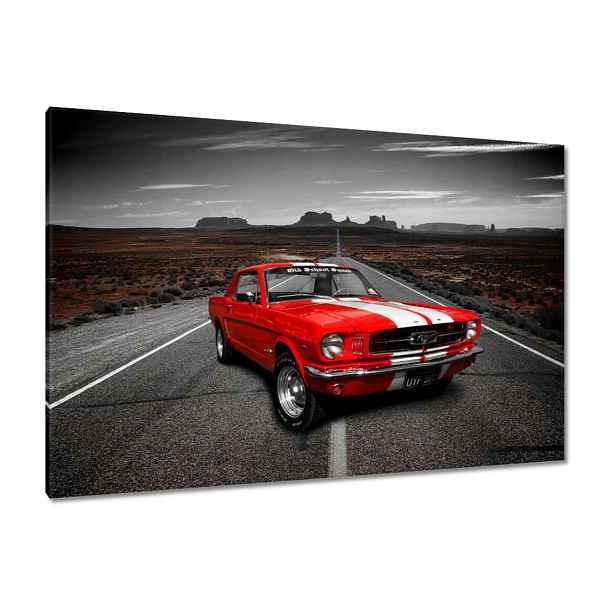 Obrazy 120x80 Červený Ford Mustang