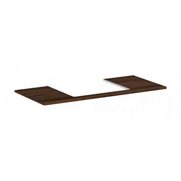 Deska pod umyvadlo Hansgrohe Xelu Q 118x1,6x55 cm tmavý ořech 54111630