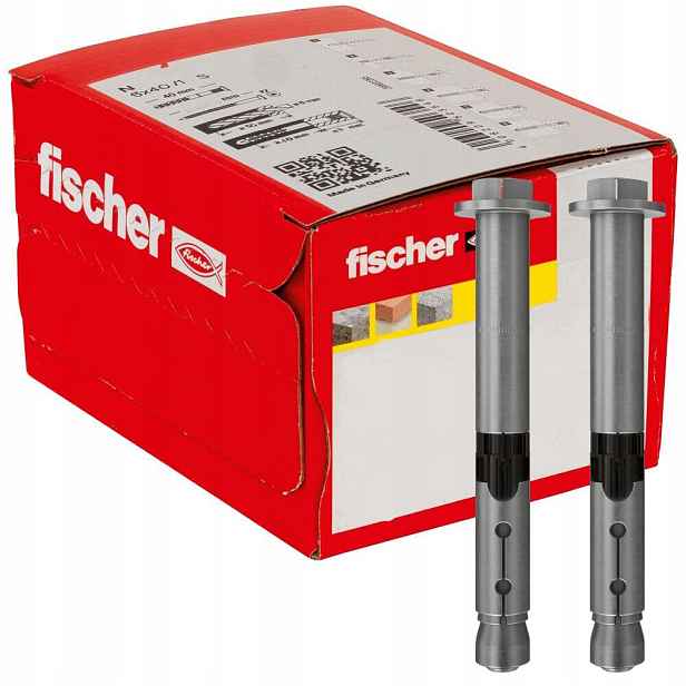 Fischer Kotva pro vysoké zatížení Fh II 12/10 S se šestihrannou hlavou 50 Ks