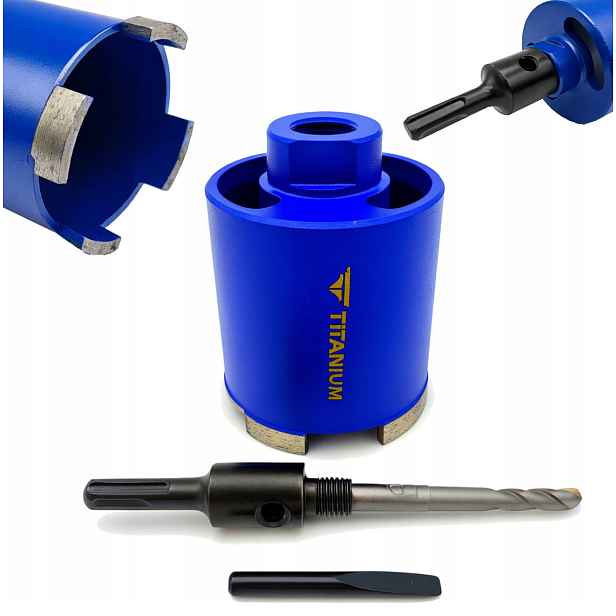 Korunka diamantová korunkový vrták pro betonu plechovek adaptér 68 mm M16 Titanium Kdp