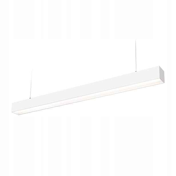 Led kancelářské svítidlo s vestavěnými diodami, neutrální barva 20 W, 120 cm, Bílá, 2600 lm