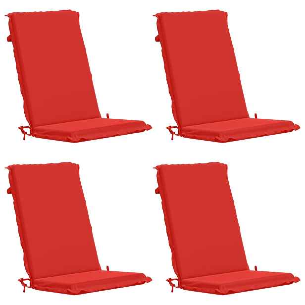 vidaXL 4-dílné polštáře na vysoký záhlavník Bhair GEMERT 4 pcs Červená