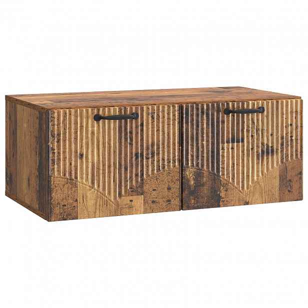 vidaXL Nástěnná TV skříň Staré dřevo 78,5 x 41 x 30 cm