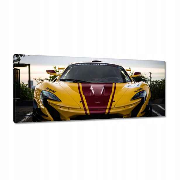 Obrazy 100x40 Žluté sportovní auto