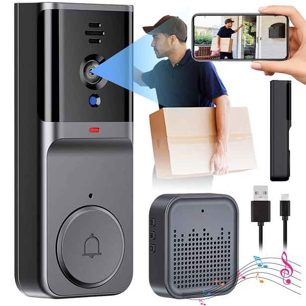 Bezdrátový Wifi Videotelefon S Full Hd Kamerou Zvonek Tuya Benetech