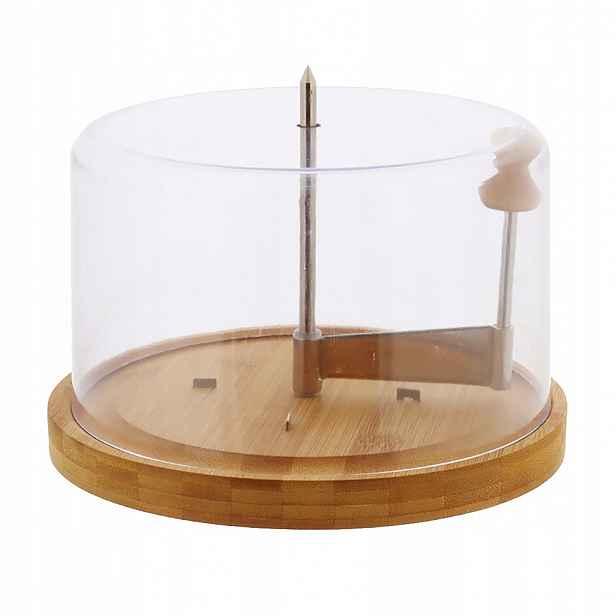 Kráječ na sýr s poklopem Kesper, Ø 22 cm, bambusový