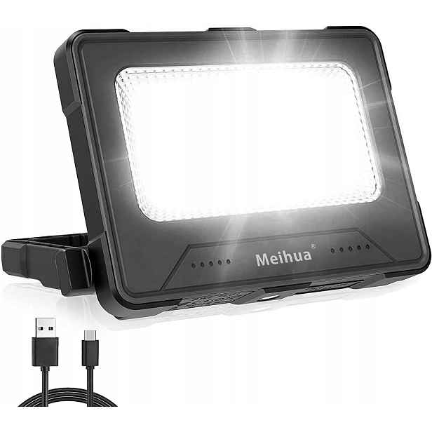 Pracovní Led reflektor, 60 W, akumulátor 12000 mAh, vodotěsný, přenosný