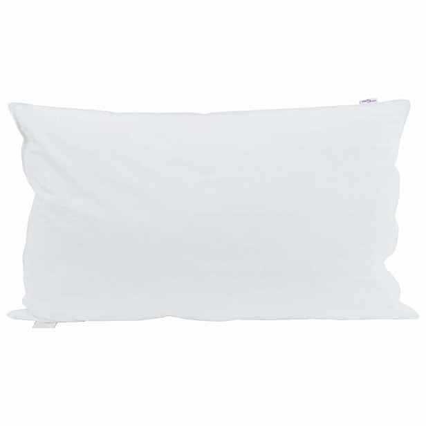 vidaXL Polštář 2 ks 40 x 80 cm Peří Bílá