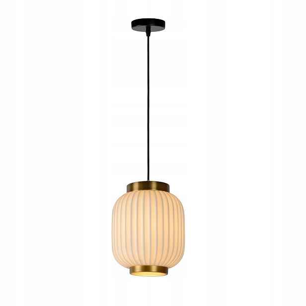 Závěsná lampa bílá Gosse nad jídelní stůl moderní 01/31/Lucide