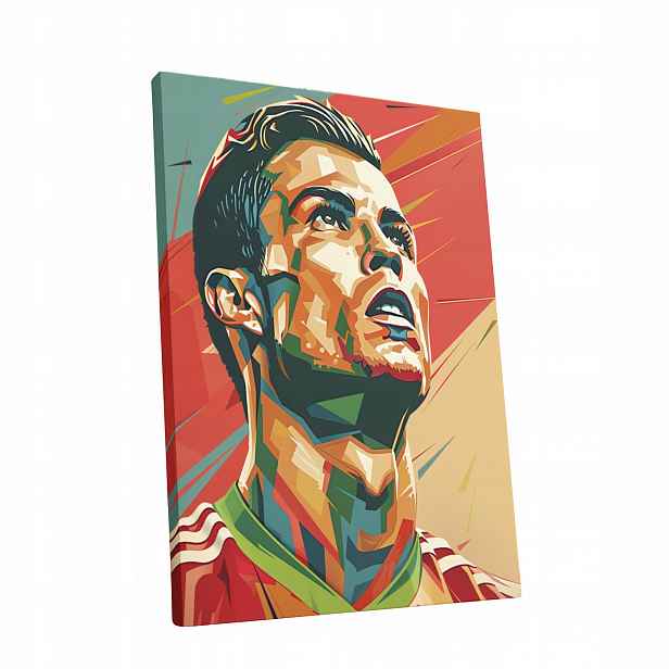 Obraz na plátně Cristiano Ronaldo CR7 do bytu, pokoje, obýváku dárek 60x80