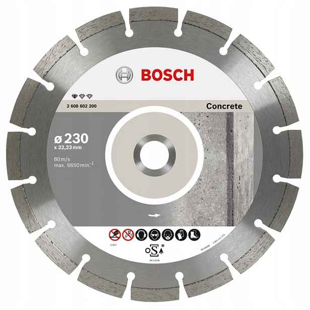 Bosch Diamantový Kotouč 230x22 Segmentová Concrete