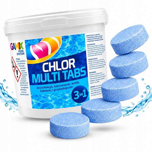 Ochrana Bazénové Vody Chlor Multi 3V1 3 Kg Tablety 200 G 15X200 G Chemie