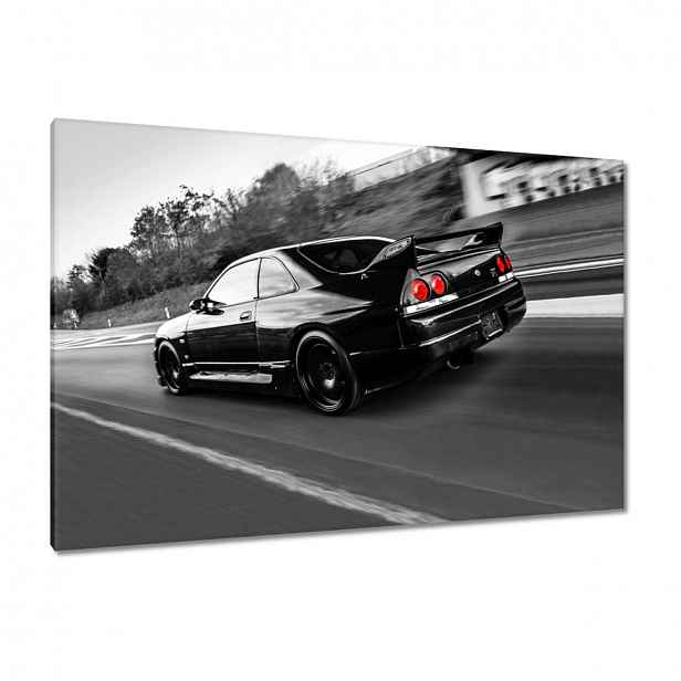 Obrazy 120x80 Černý Nissan Gtr Sport