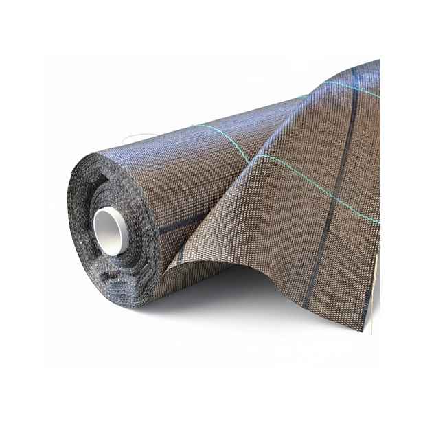 Agrojutex Tkaná textilie, agrotextilie 100g/m2, 100m x 1,65m - hnědá + plastové kolíky ZDARMA