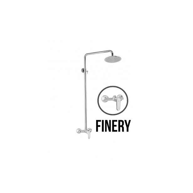 JB Sanitary FINERY SF 61 000 00 6 - Sprchová sestava s baterií 150mm; nerezovou kruhovou sprchou 250mm; bez možnosti ruční sprchy