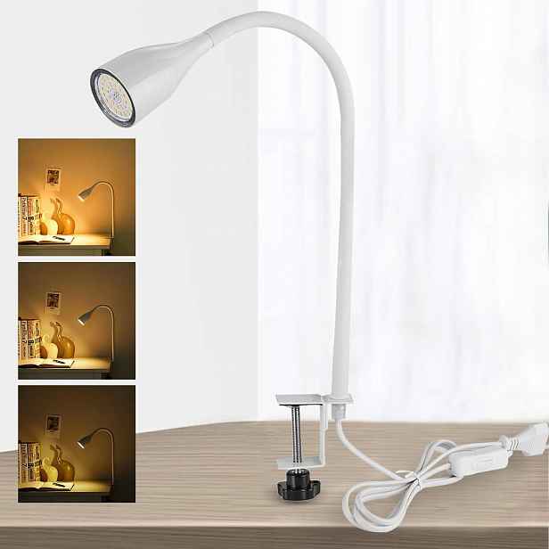 Lampa Clip On s 3-stupňovým stmíváním, GU10, 6 W, 2800 K, teplá bílá
