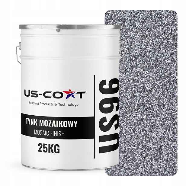 Mozaiková Omítka Mozaika 25 Kg Černo Stříbrná M13 Ozdobná Pryskyřičná Fasáda