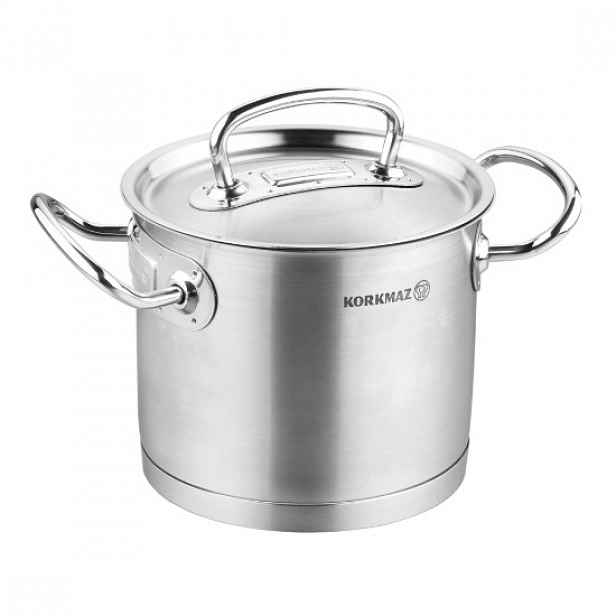 Nerezový hrnec na vaření, s poklicí, 24cm/9L, "Proline" - Korkmaz