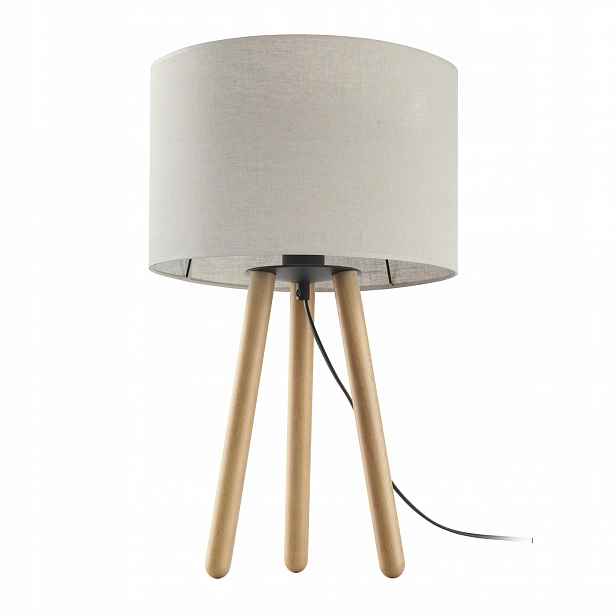 Noční Lampa Tokyo Borovice Abažur 46 cm Stolní lampa kancelářská