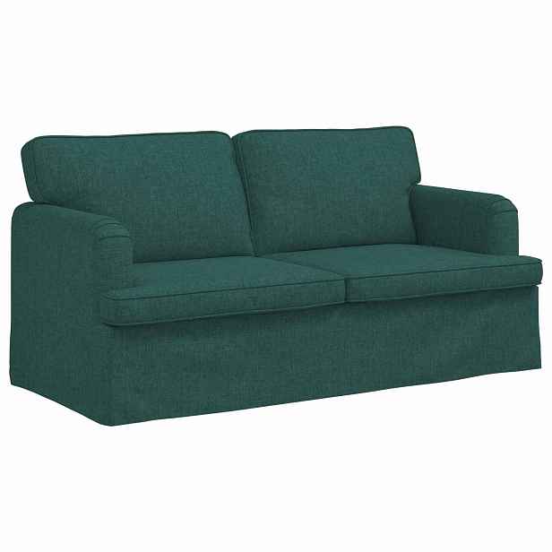 vidaXL Pohovka Tmavě zelená 162 x 80 x 85 cm textil