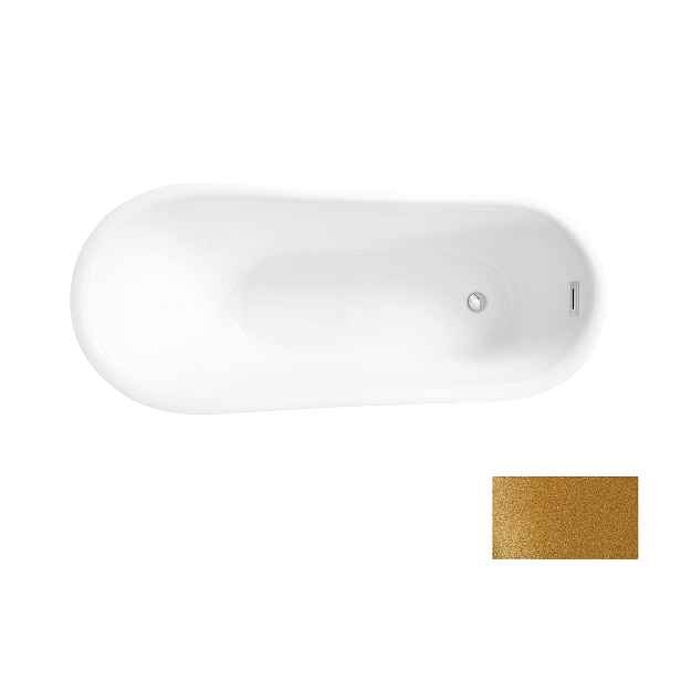 BESCO Olsen Spa  CALIMA VANCALIM170G1 - Volně stojící vana CALIMA Glam - zlatá