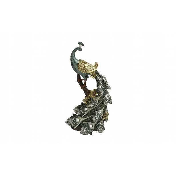 Dekorativní figurka Paw 29 cm modro-zlatá 181031