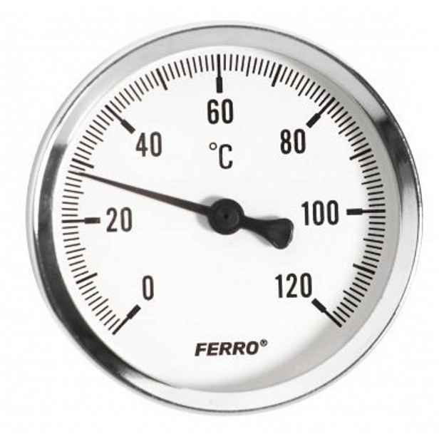 Novaservis - Teploměr 63 mm, 1/2", axiální T63120A