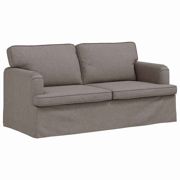 vidaXL Pohovka Taupe 162 x 80 x 85 cm textil