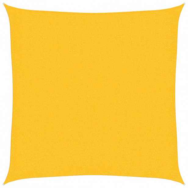 vidaXL Stínící plachta 160 g/m² žlutá 2 x 2 m HDPE