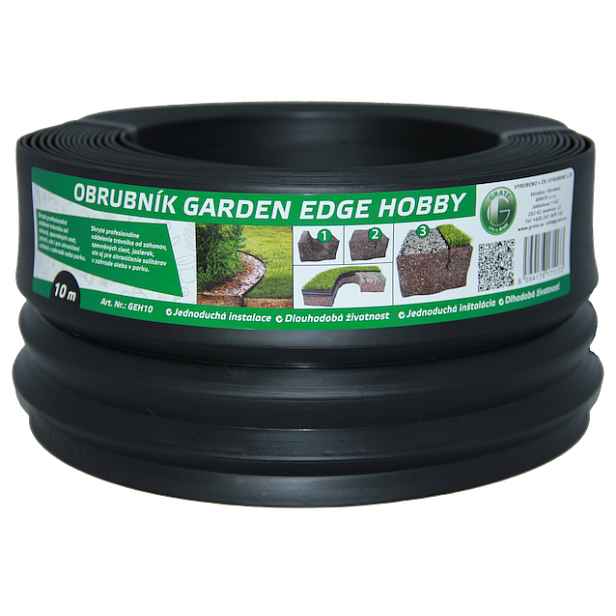 Grate Garden Edge Hobby obrubník 10 m - černý