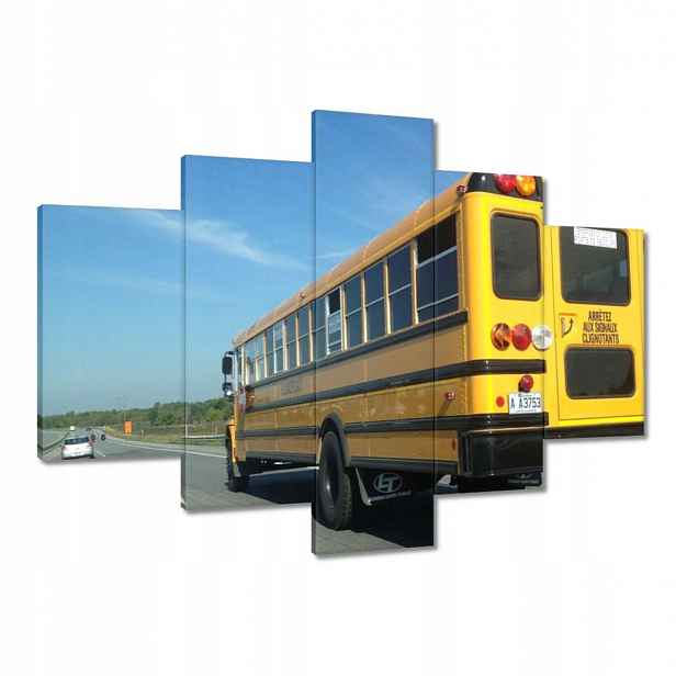 Obrazy 150x105 Žlutý školní autobus