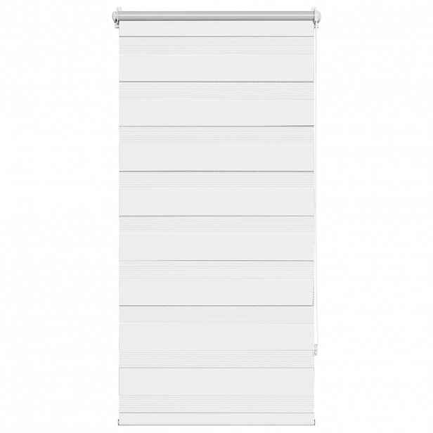 vidaXL Zebrová roleta 60,9 x 120 cm Šířka látky 56,7 cm bílá