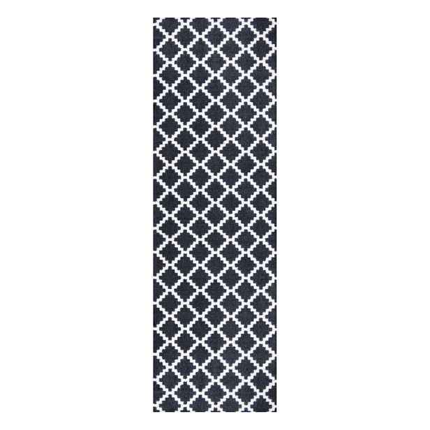 Černo-bílý běhoun Zala Living Elegance, 50 x 150 cm