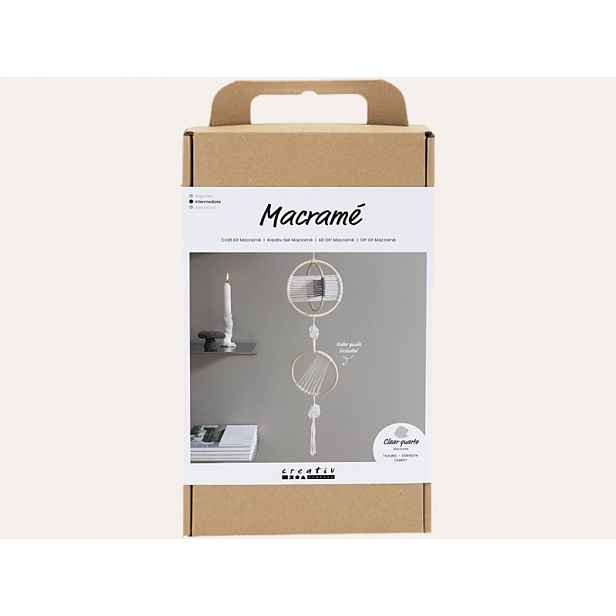 Creativ Company Kreativní sada - Macramé dekorace s křišťály