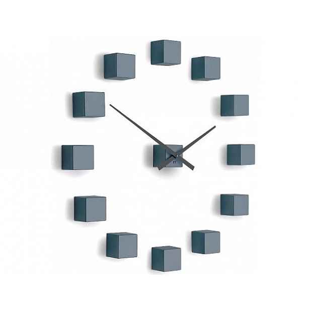 Designové nástěnné nalepovací hodiny Future Time FT3000GY Cubic light grey