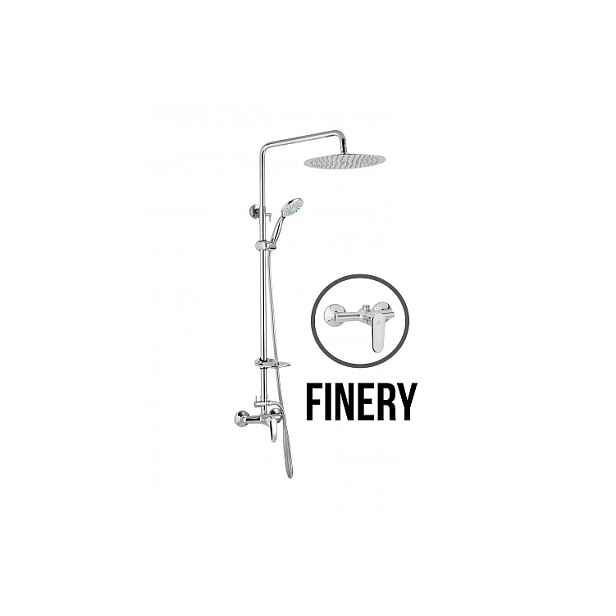 JB Sanitary FINERY SF 61 011 12 6 - Sprchová sestava s baterií 150mm; nerezovou kruhovou sprchou 250mm; s příslušenstvím