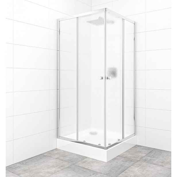 Set sprchového koutu a vaničky, čtverec 90x90 cm Multi Basic SIKOBKMUQ90CRCH