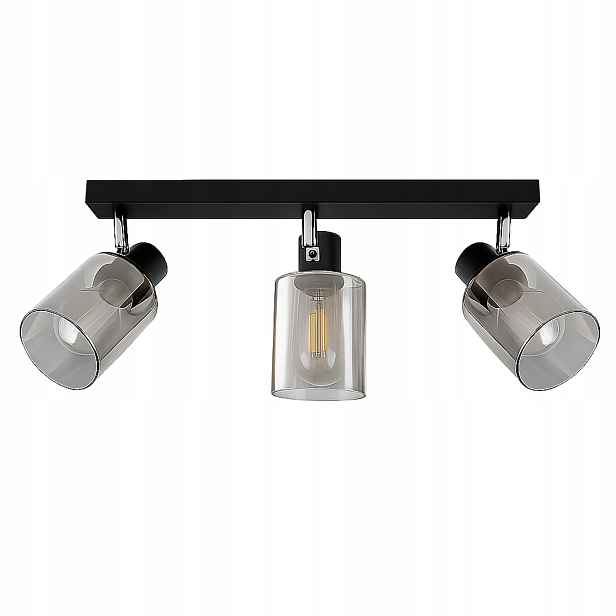 stropní svítidlo Led závěsná skleněná lampa moderní loft 3xE27 stropní svítidlo