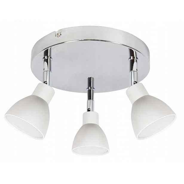 Stropní Svítidlo stropní Candellux Roy Kulatý 3x5W Led 3000K 32cm Chromová lampa