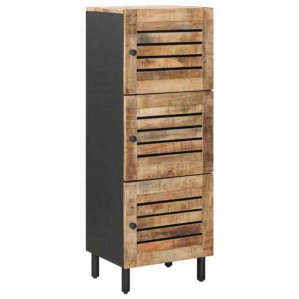 vidaXL Úložné skříně Přírodní 40 x 33 x 110 cm Masivní mangové dřevo