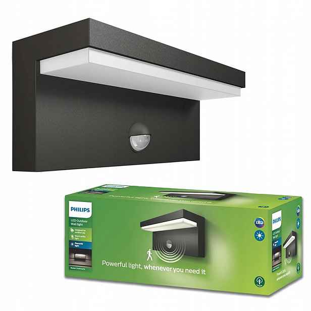Zahradní Led lampa Fasádní svítidlo Bustan Ir 4,5W se senzorem Philips