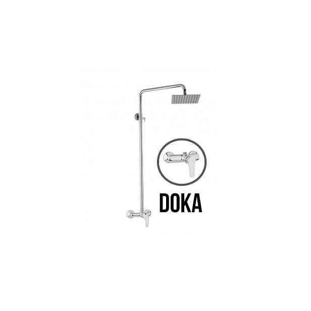 JB Sanitary DOKA SK 61 000 00 5 - Sprchová sestava s baterií 150mm; nerezovou čtvercovou sprchou 250x250mm; bez možnosti ruční sprchy