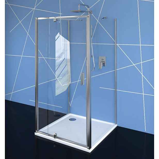 Polysan Easy Line - Třístěnný sprchový kout 90-100x80 cm, L/P varianta, čiré sklo/chrom EL1715EL3215EL3215