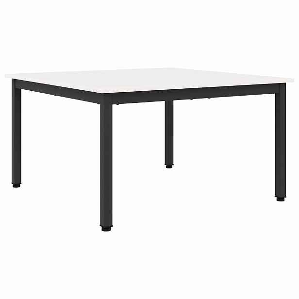 vidaXL Konferenční stolek Bílá 80 x 80 x 45 cm Masivní borové dřevo