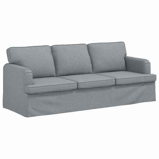 vidaXL Pohovka Světle šedá 201 x 80 x 85 cm textil