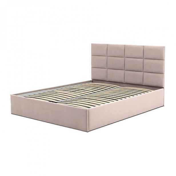 Čalouněná postel TORES bez matrace rozměr 140x200 cm Béžová