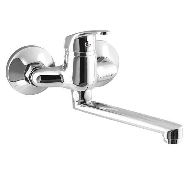 AQUALINE 35 nástěnná baterie, rozteč 100mm, ramínko ploché 160mm, chrom
